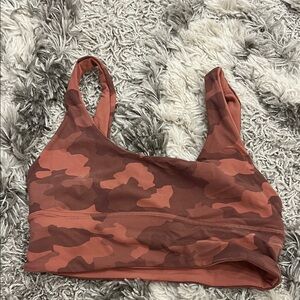 lululemon athletica Pink Camouflage Sports Bra